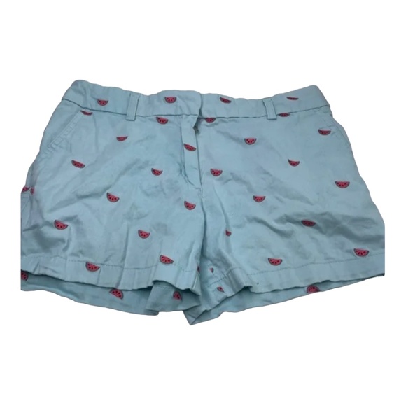 British Khaki Shorts Size 4 Watermelon Pattern - Picture 1 of 4
